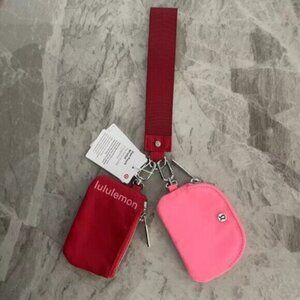 Brand new with tags Lululemon dual pouch keychain